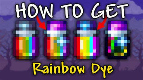 rainbow dye terraria|how to make dye terraria.